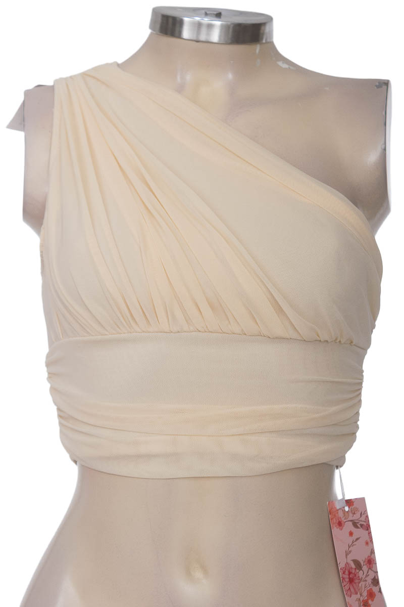 Top / Camiseta color Beige - Shein