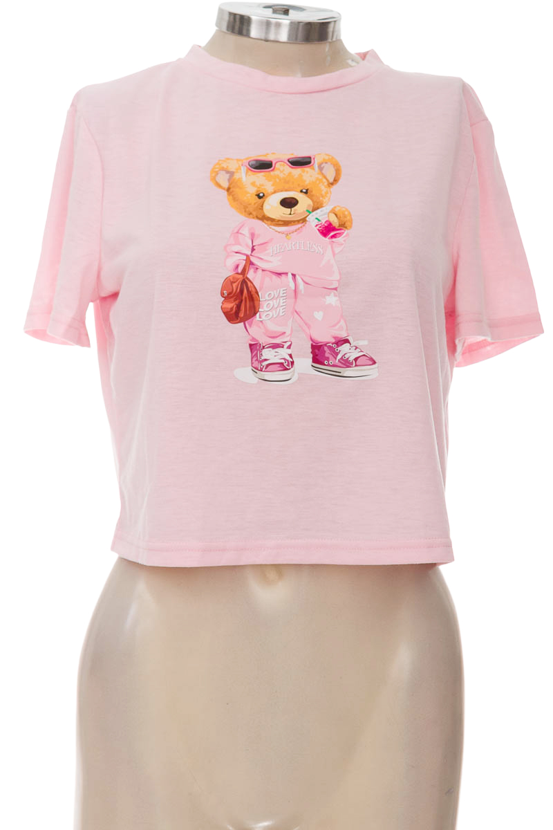 Top / Camiseta color Rosado - Shein
