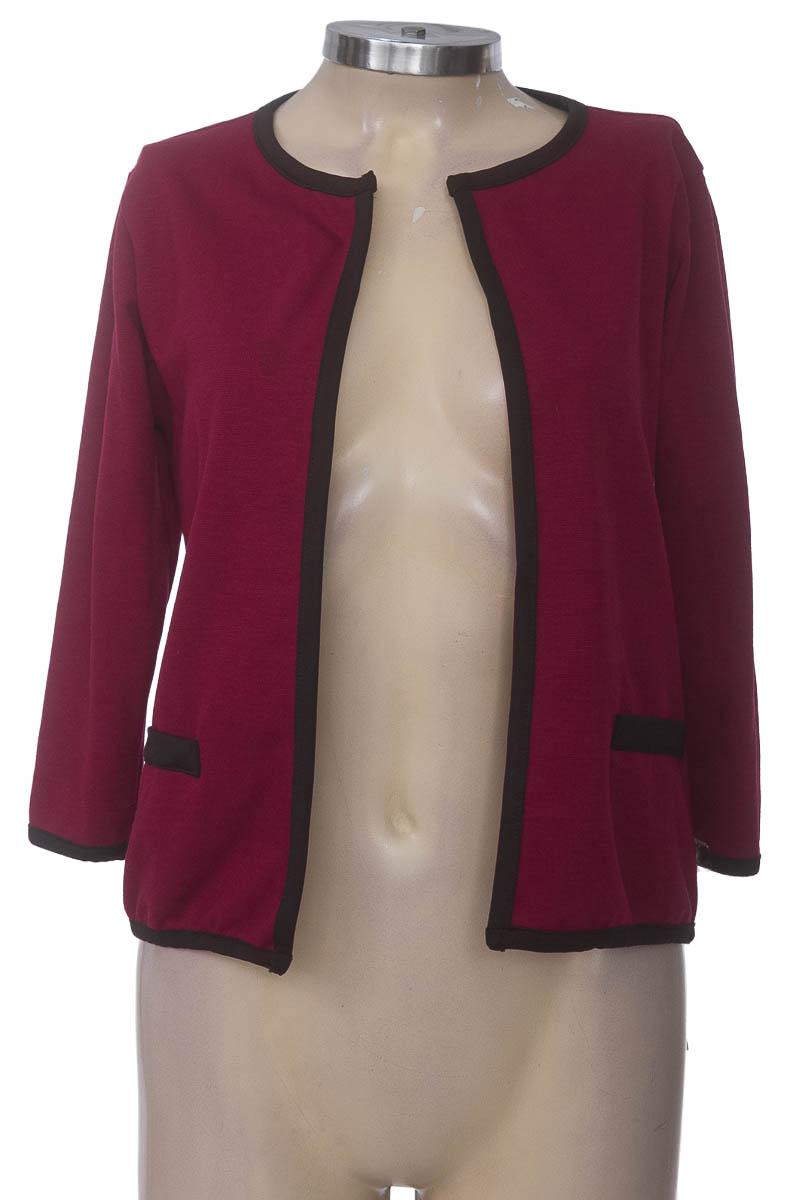 Chaqueta / Abrigo color Vinotinto - Azzorti