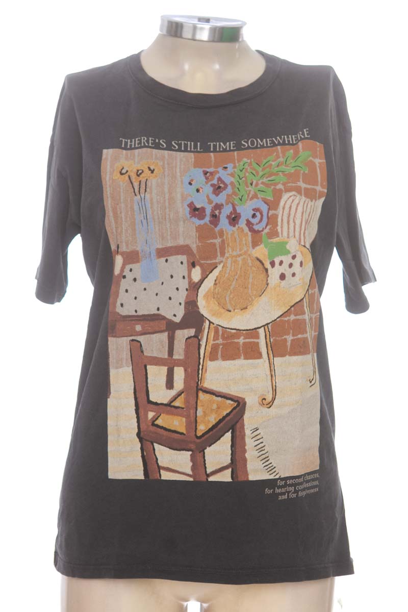 Top / Camiseta color Gris - Pull & Bear