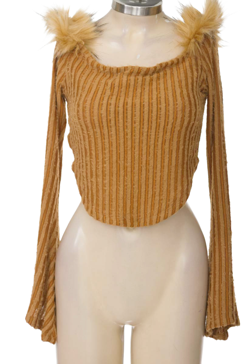 Top / Camiseta color Café - Shein