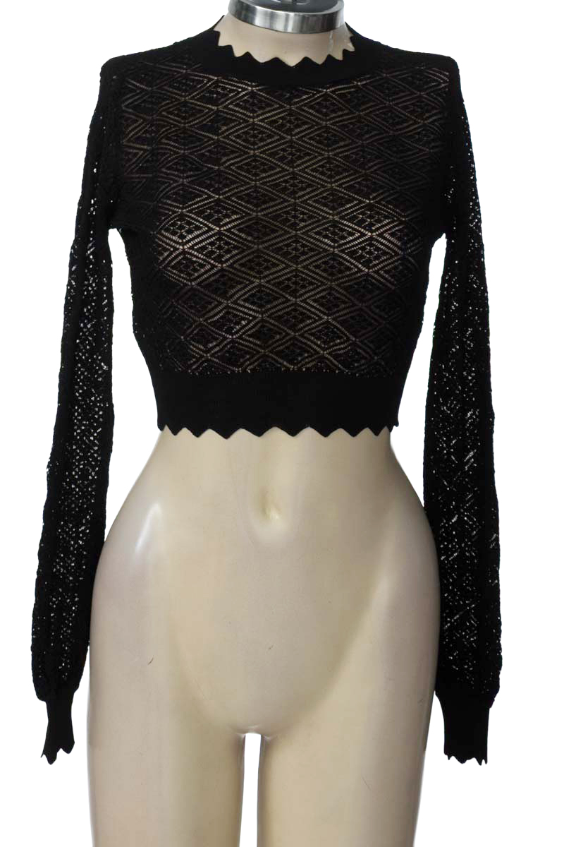 Sweater color Negro - Flamant Rose