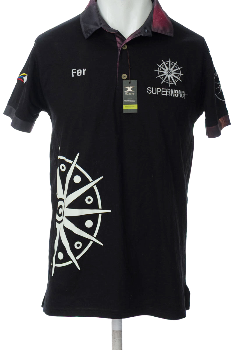 Polo color Negro - Saccus