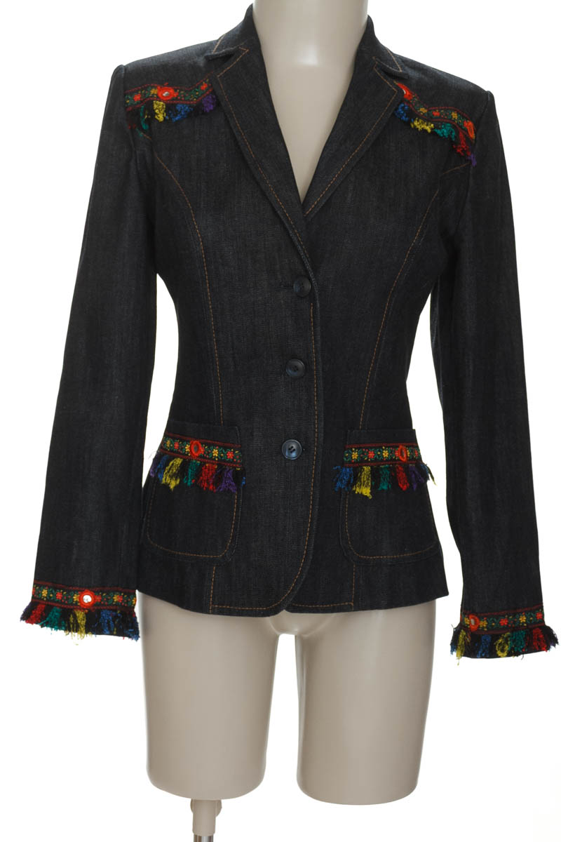 Chaqueta / Abrigo color Azul - Sibarita by Martha de Martínez