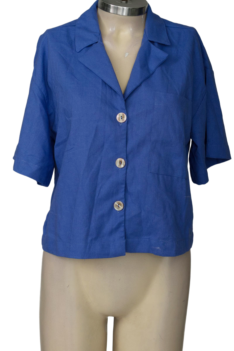 Blusa color Azul - Mercedes Campuzano