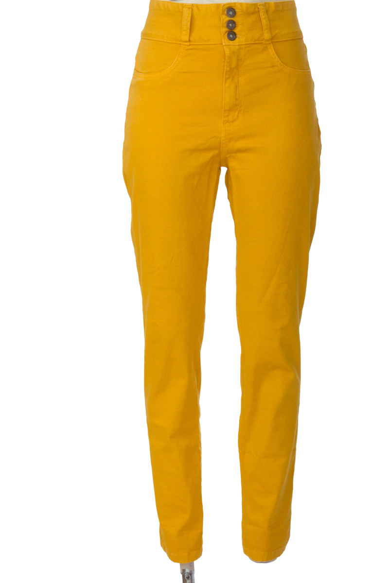 Pantalones color Amarillo - Azzorti