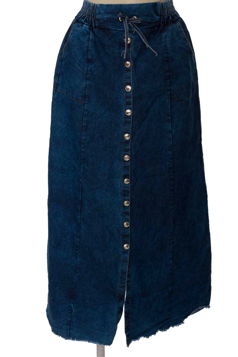 Falda color Azul - Modas