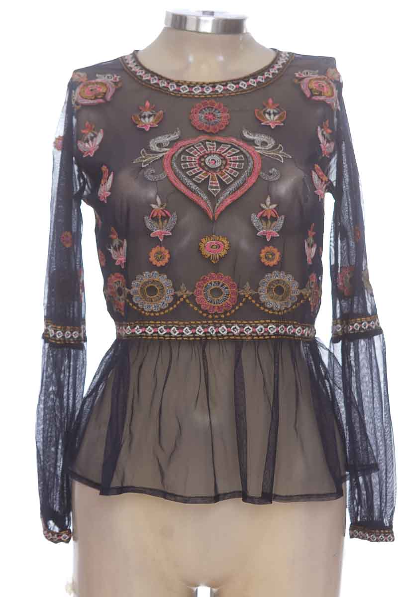 Blusa color Azul - Zara