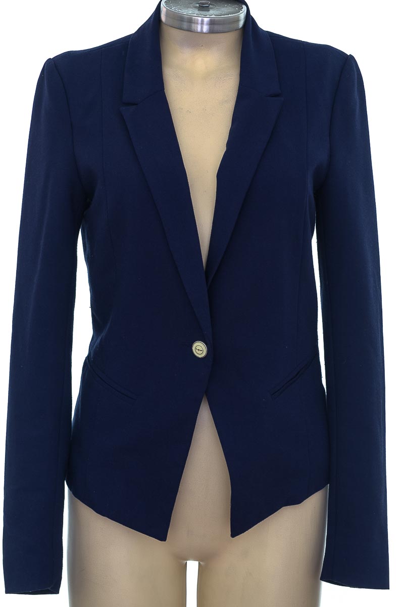 Chaqueta / Abrigo color Azul Stradivarius Closeando