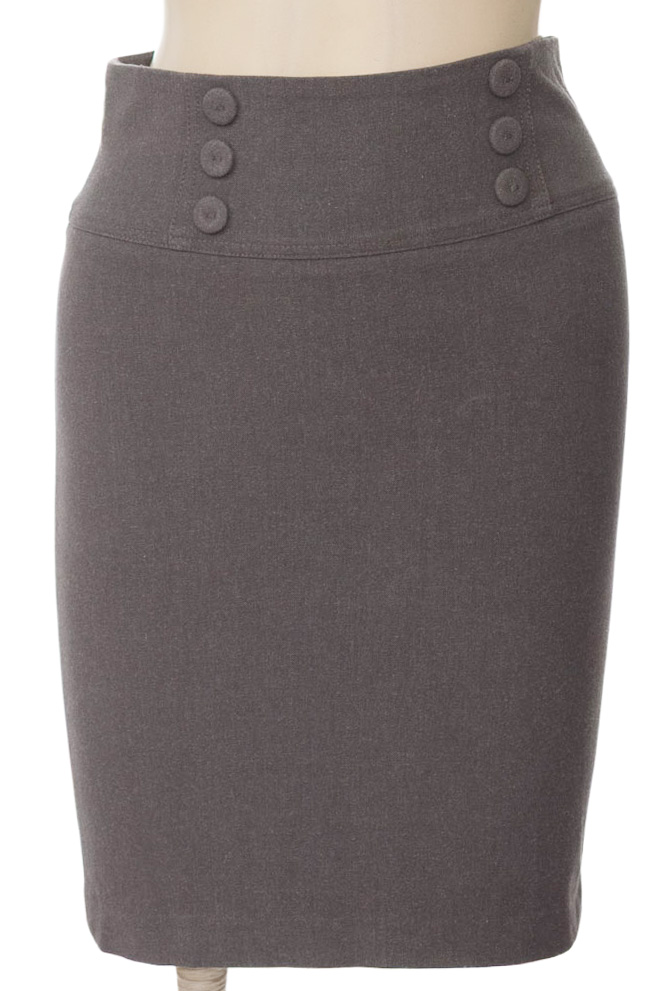 Falda color Gris - Exss