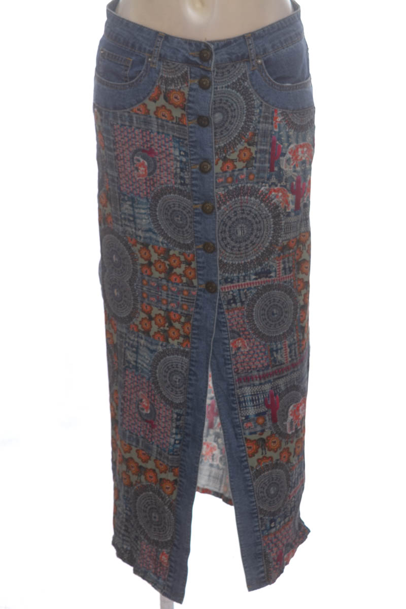 Falda color Azul - Desigual