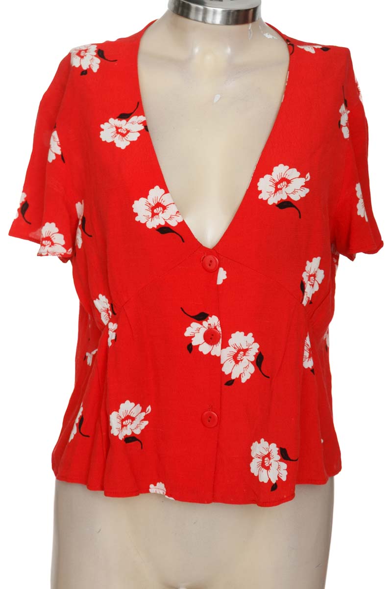 Blusa color Rojo - Zara