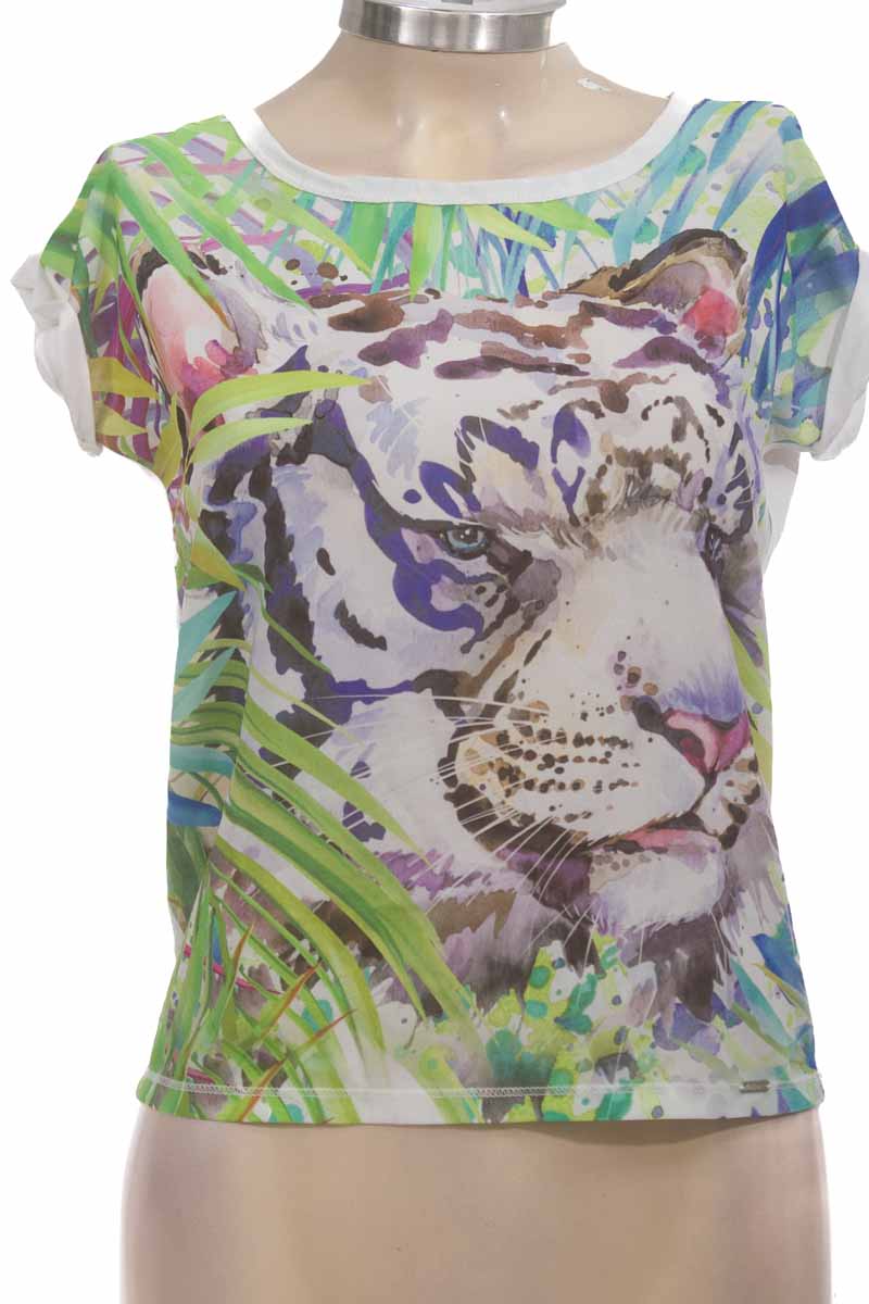 Top / Camiseta color Estampado - Nauty Blue