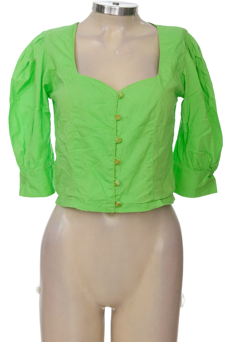 Blusa color Verde - Carmen Perdomo