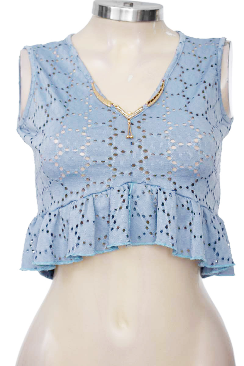 Top / Camiseta color Azul - Chicle rosa