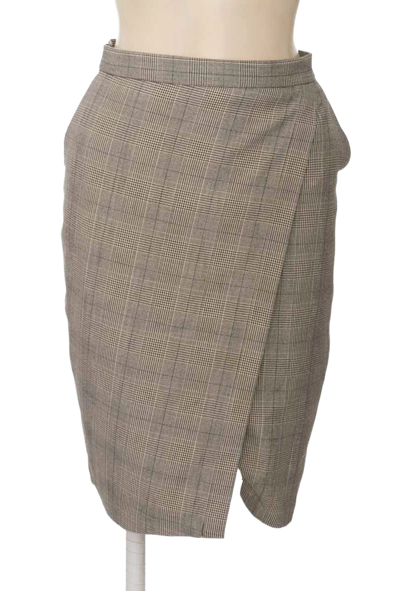 Falda color Gris - Banana Republic