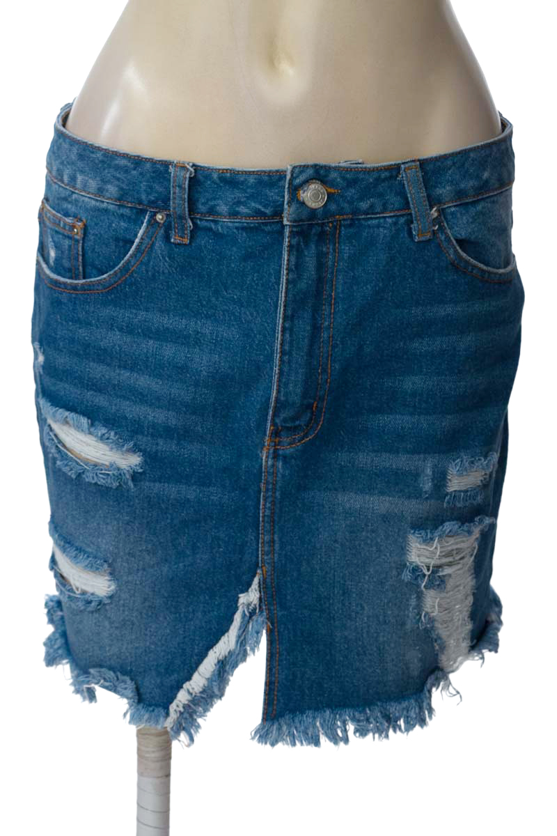 Falda color Azul - DENIMLAB