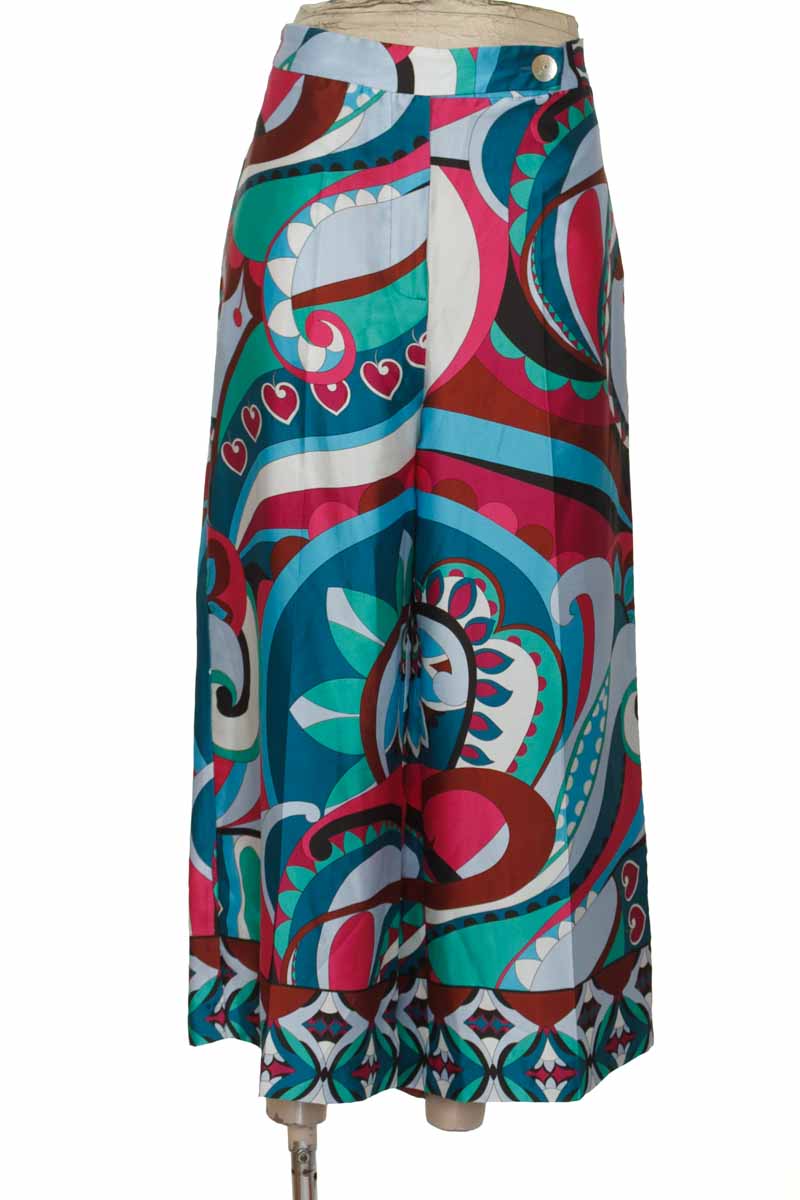 Pantalones color Estampado - Zara
