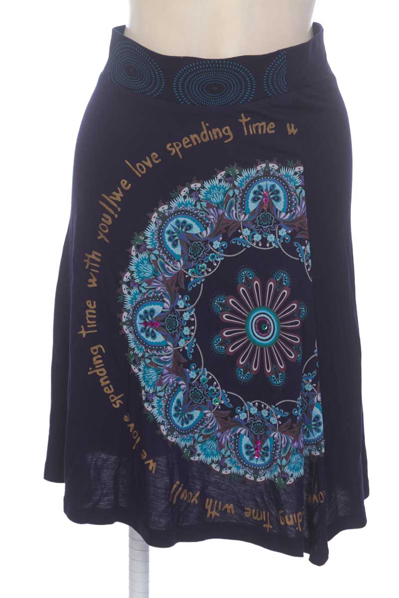 Falda color Azul - Desigual