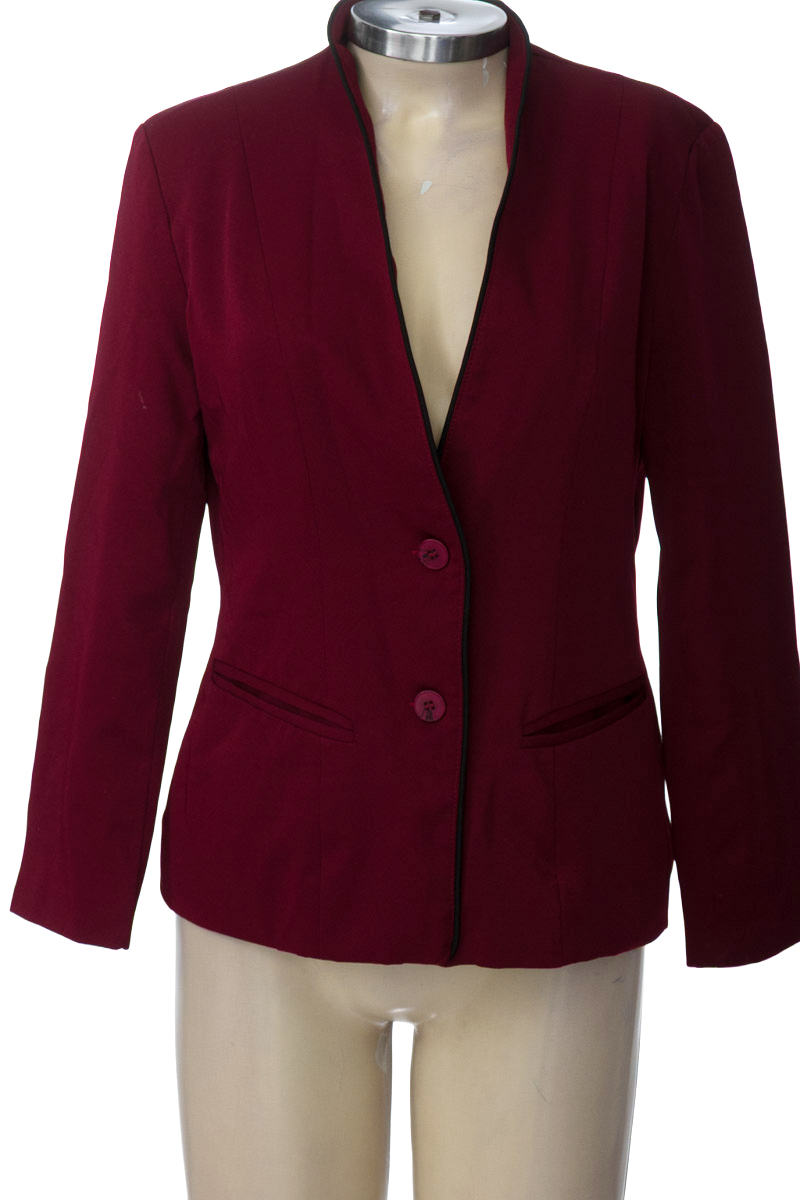 Chaqueta / Abrigo color Vinotinto - Yubarta