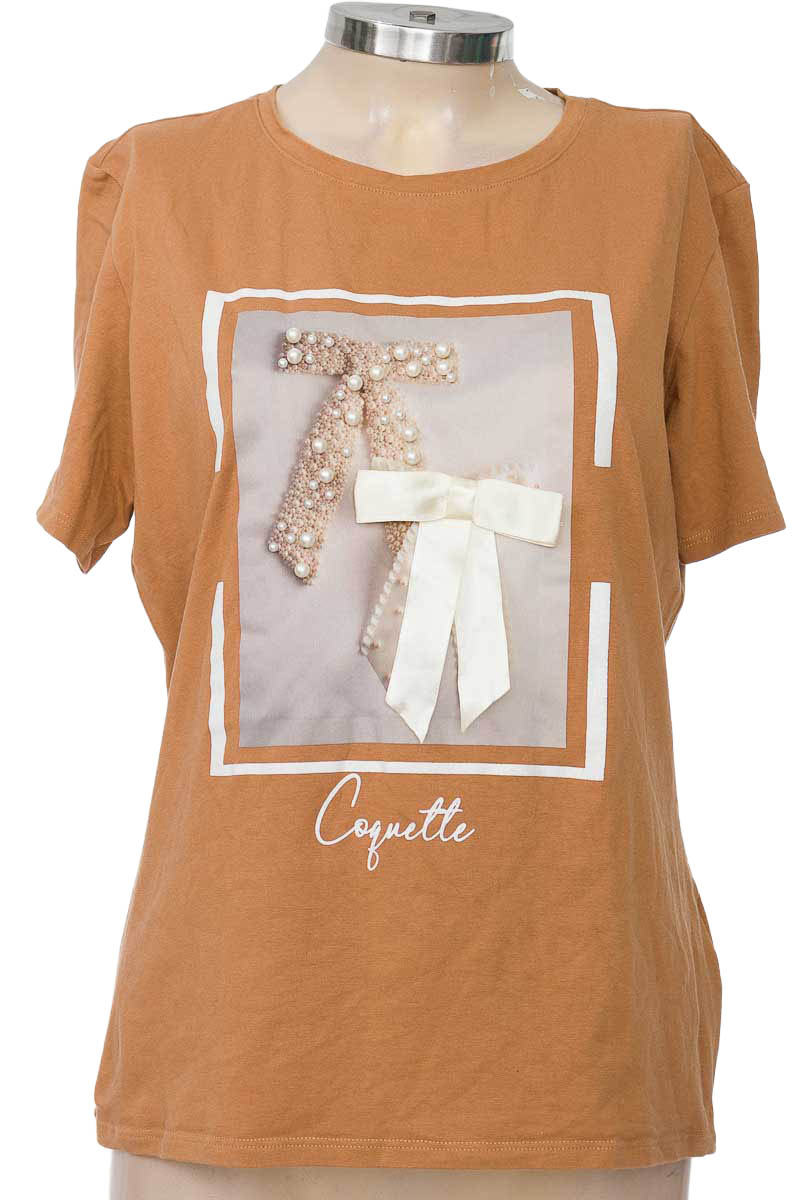 Top / Camiseta color Beige - ELA