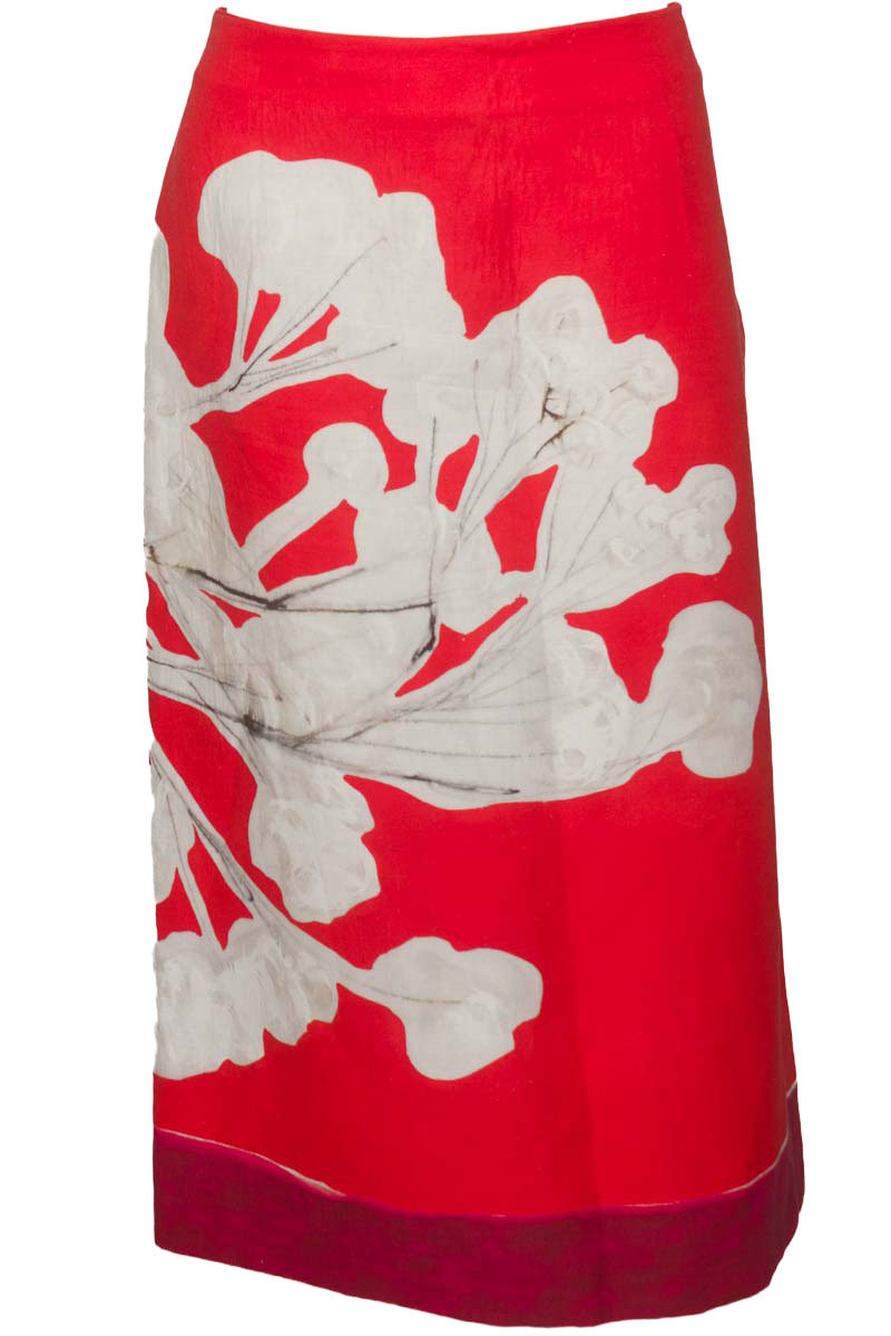 Falda color Rojo - Zara