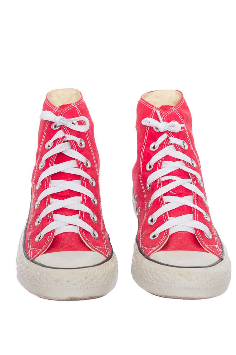 converse rojos bota