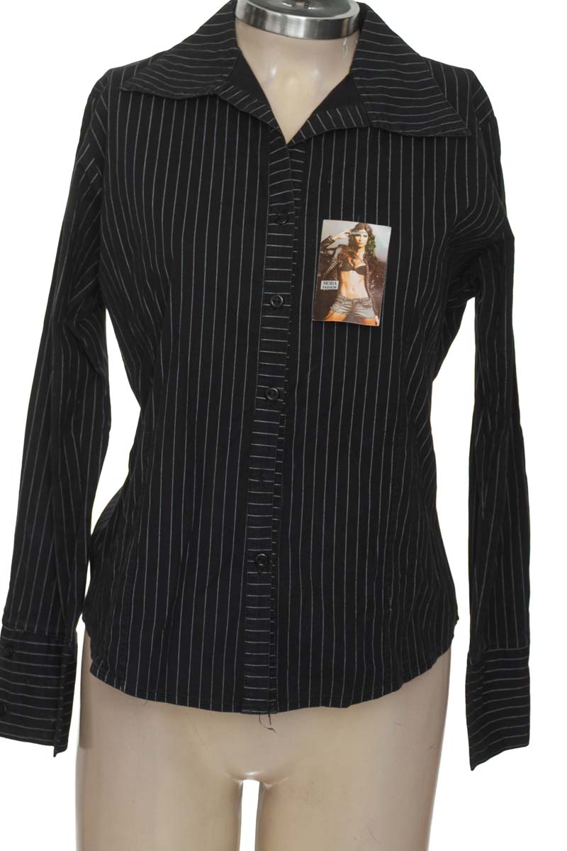 Blusa color Negro - Rojo Abril