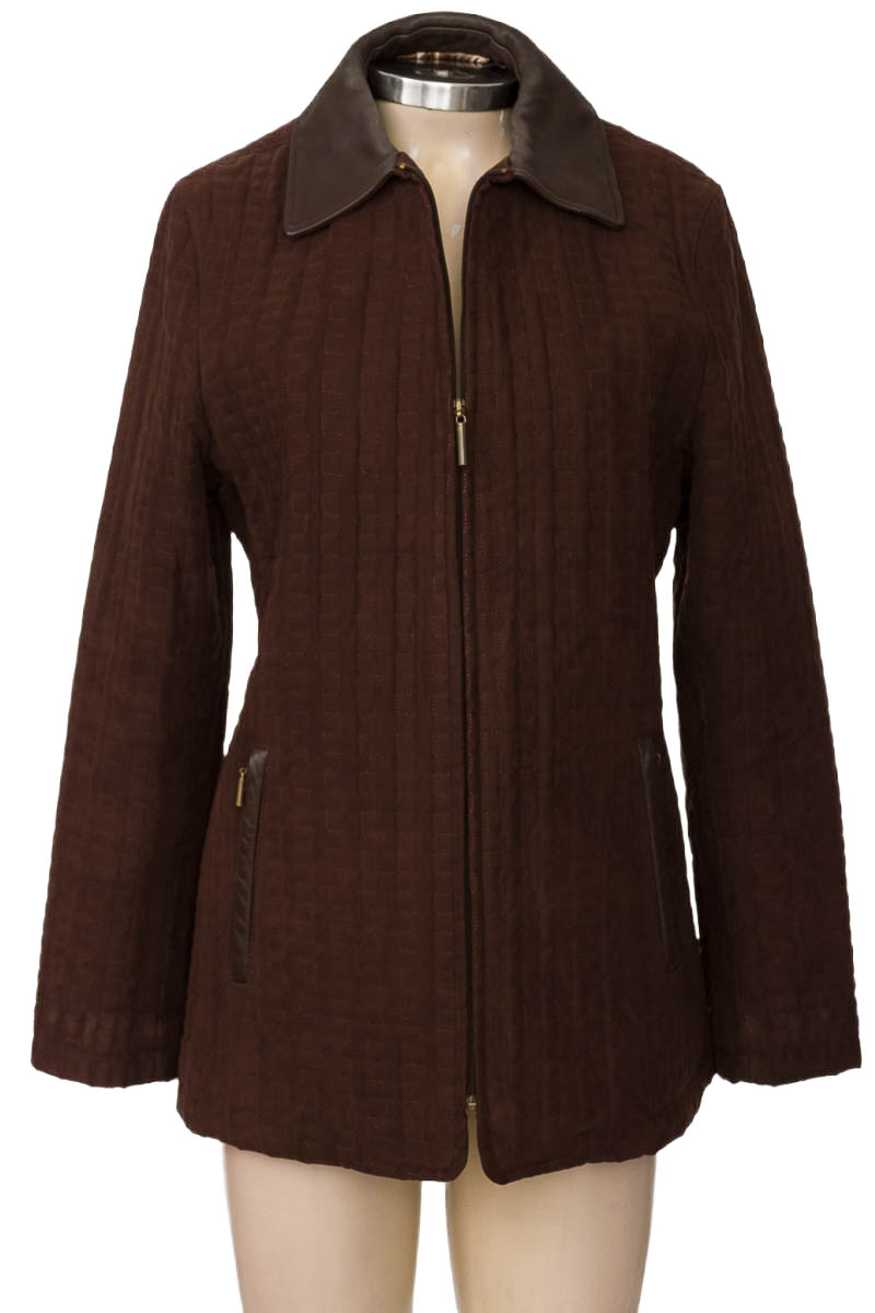 Chaqueta / Abrigo color Café - Dana Buchman