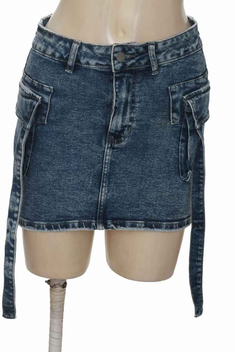 Falda color Azul - Adamas Jeans