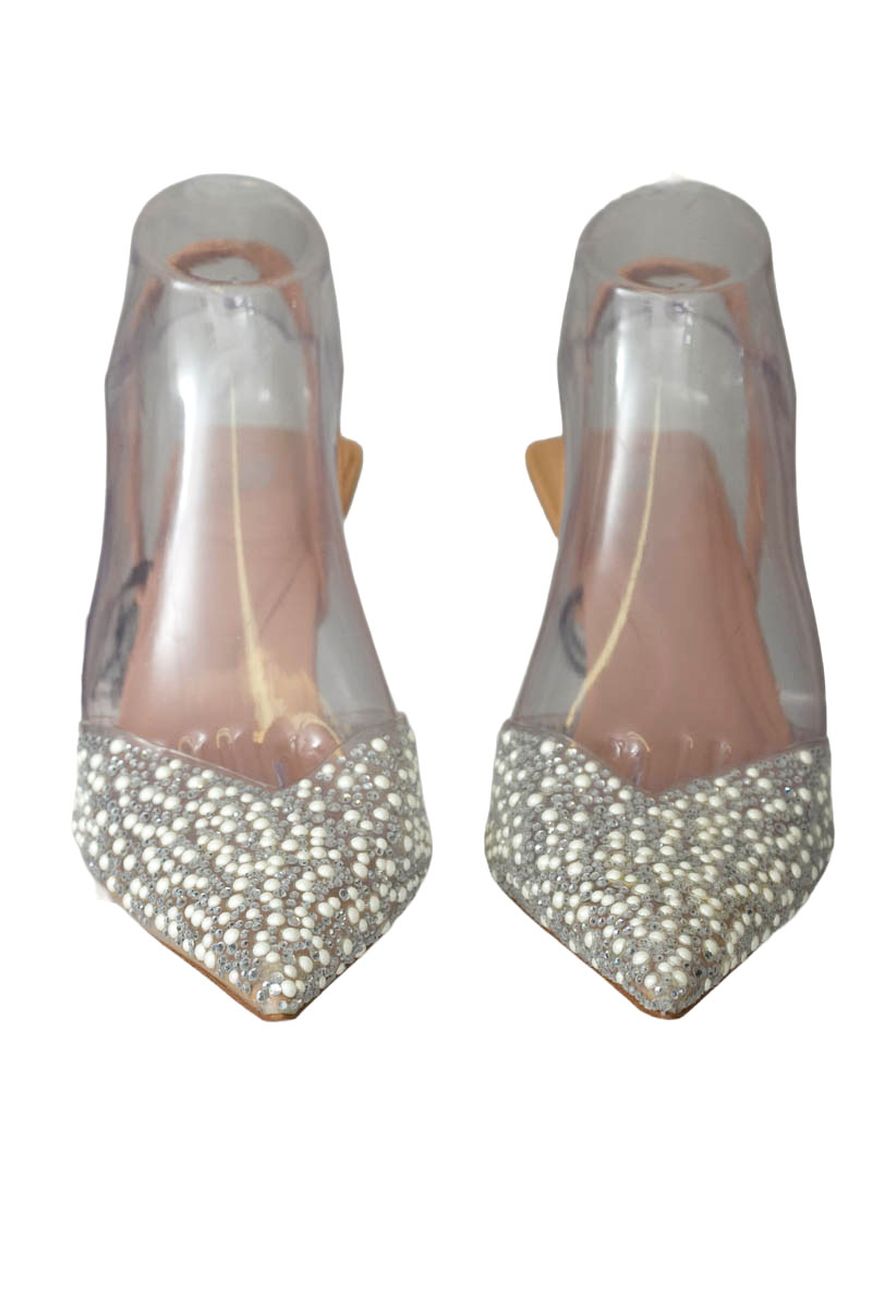 Zapatos color Plateado - Zara