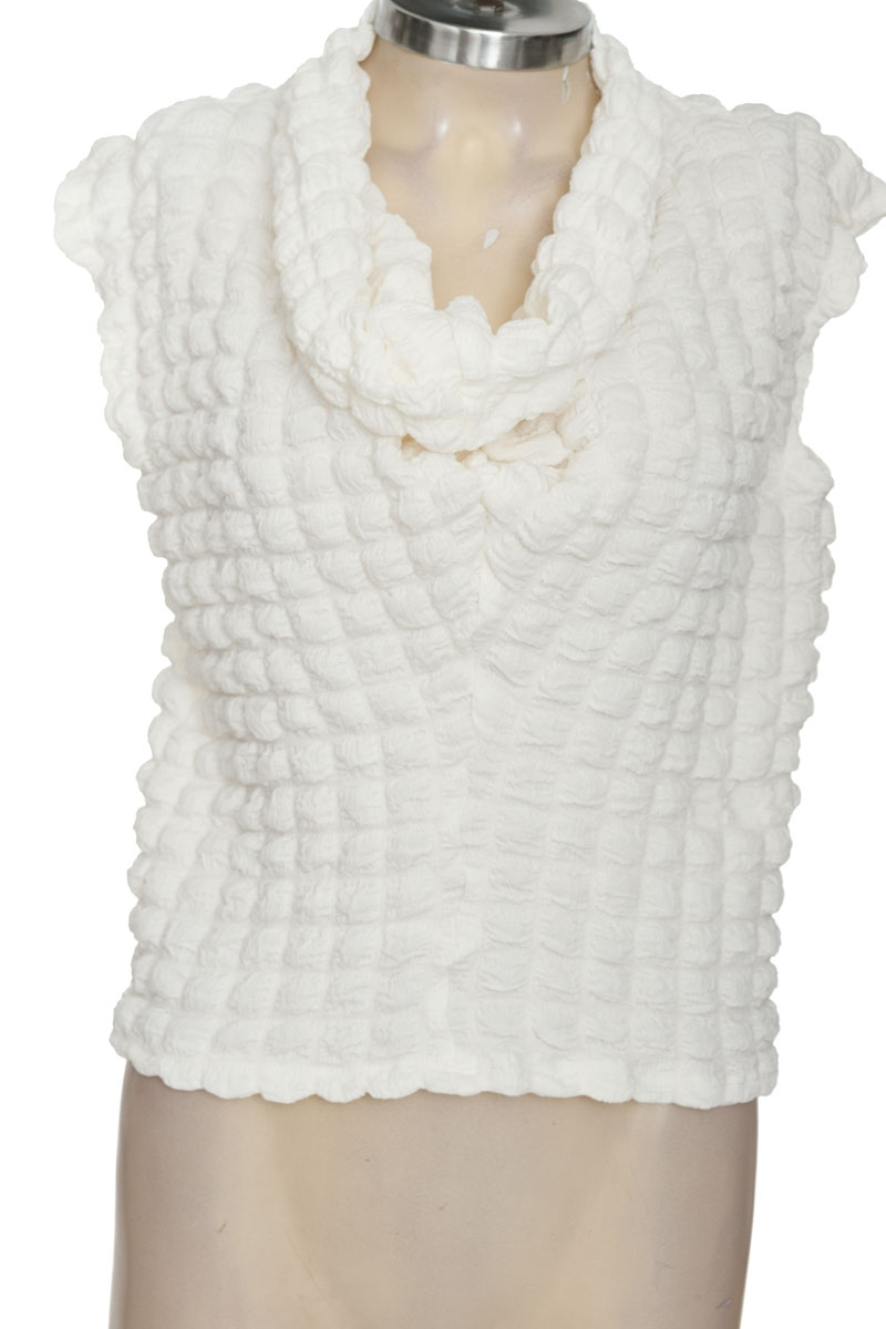 Blusa color Blanco - Castaña
