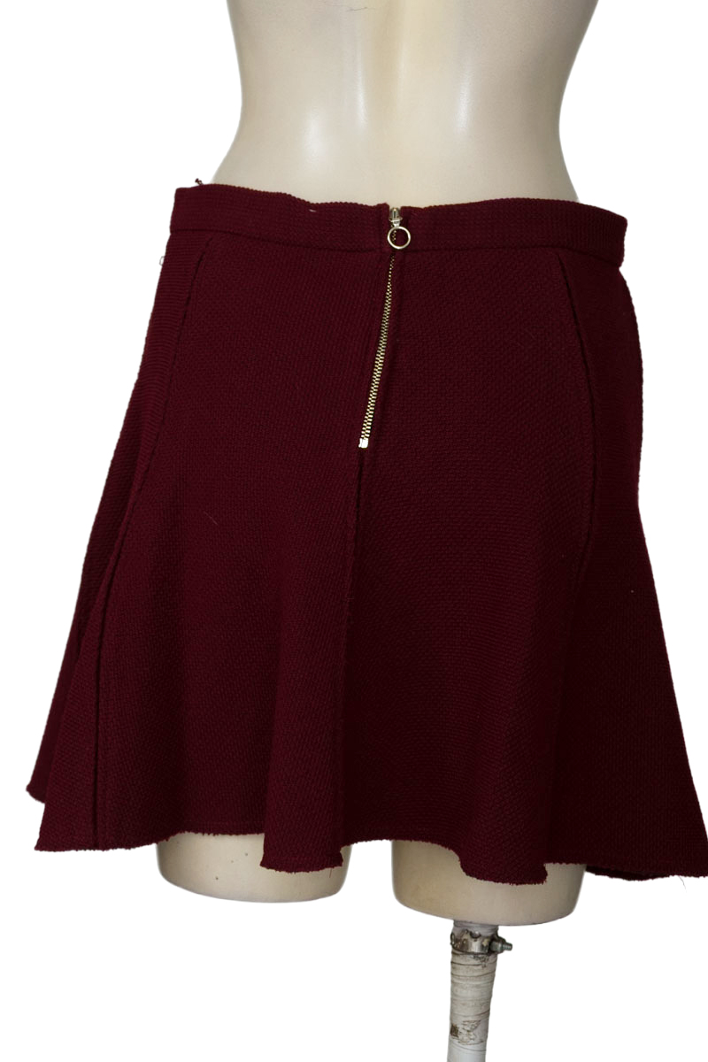 Falda color Vinotinto - Zara