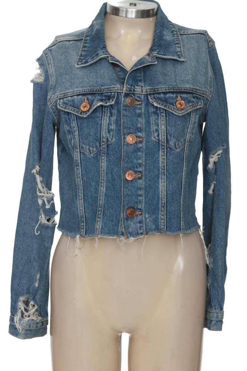 Chaqueta / Abrigo color Azul - Forever 21