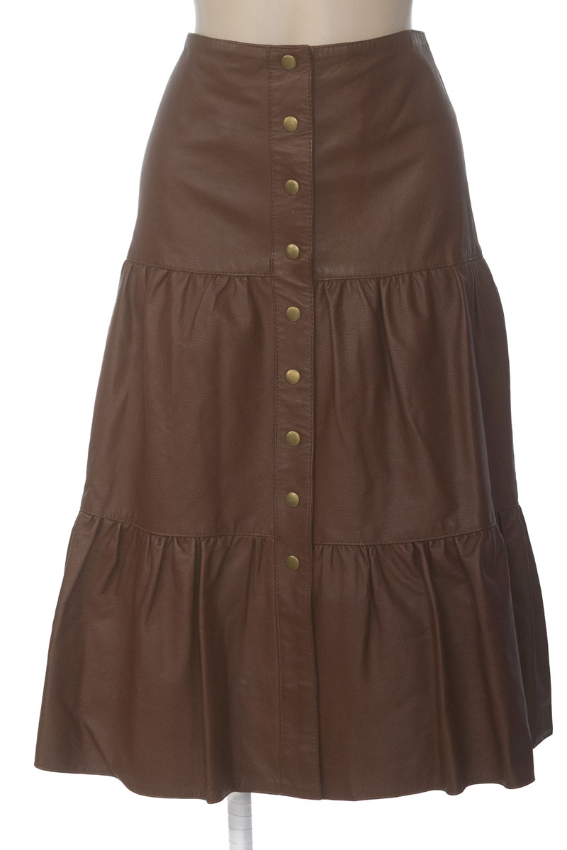Falda color Café - Kasual Moda En Cuero