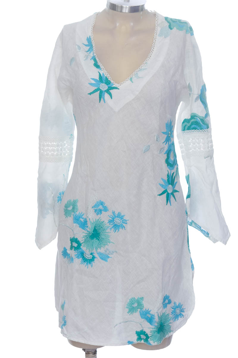 Vestido / Enterizo color Blanco - Macrame