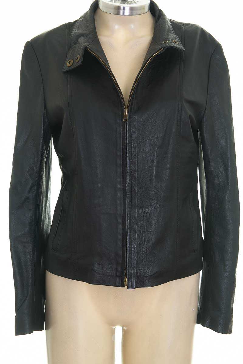 Chaqueta Larga De Cuero Para Motero - Negro, 3/4, De Piel De Vaca, Estilo Café Racer