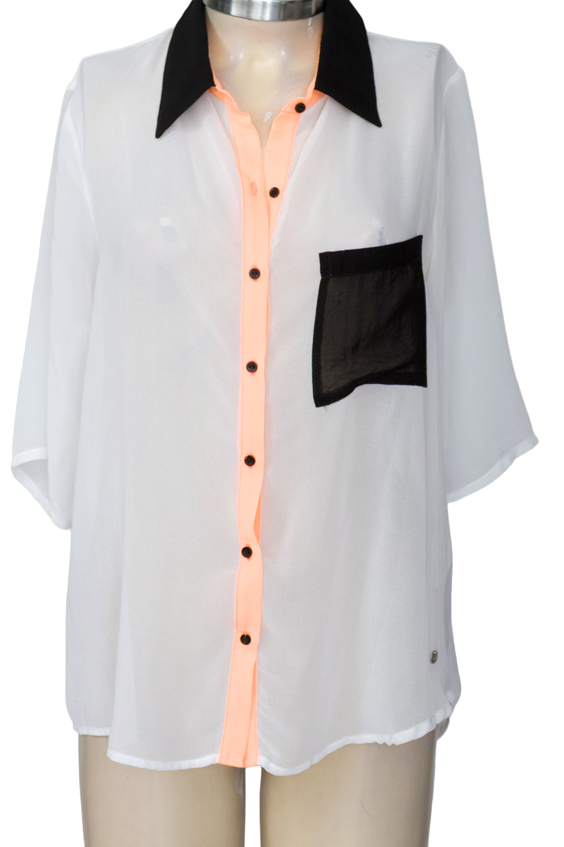 Blusa color Blanco - DENIMLAB