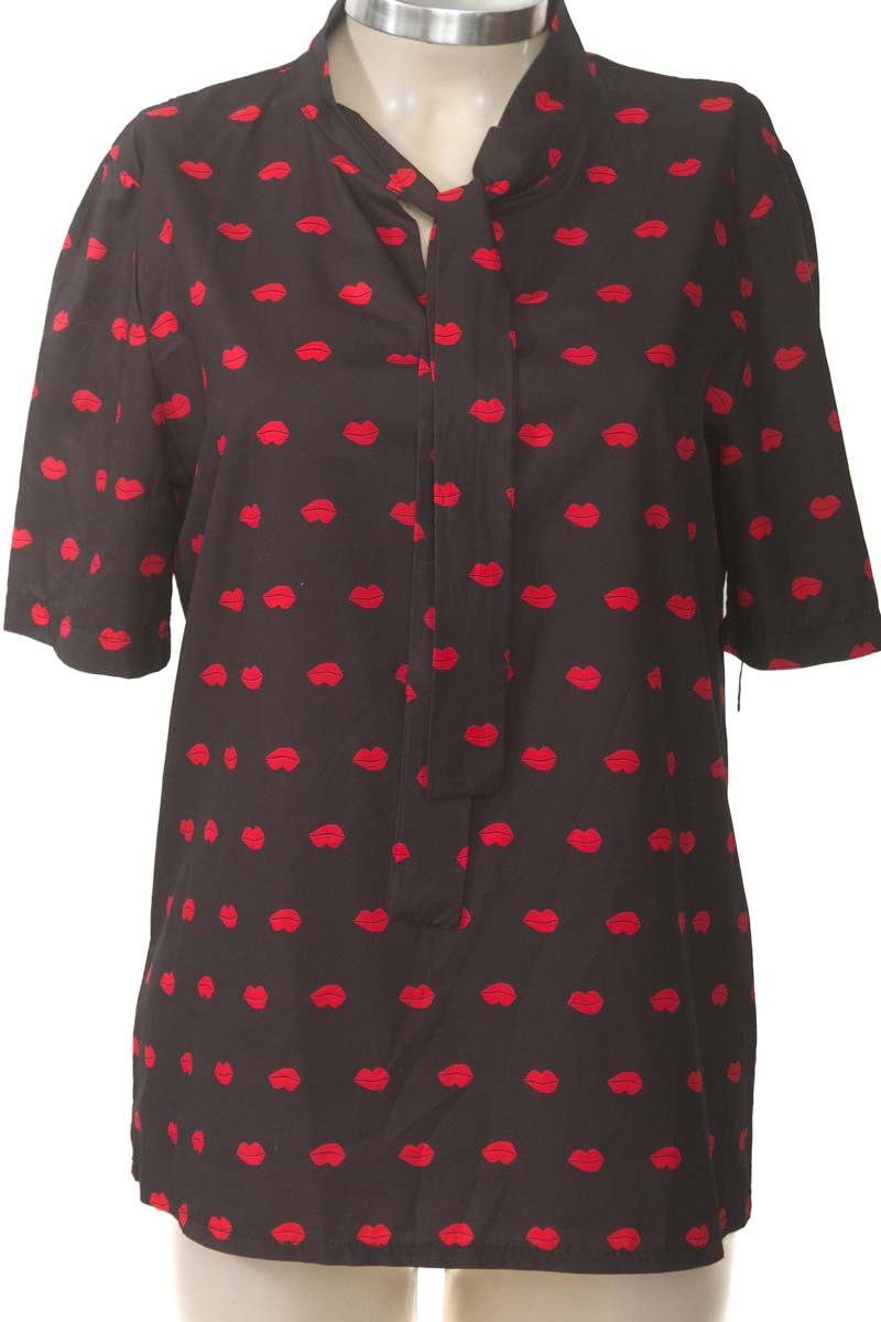 Blusa color Negro - Yoins