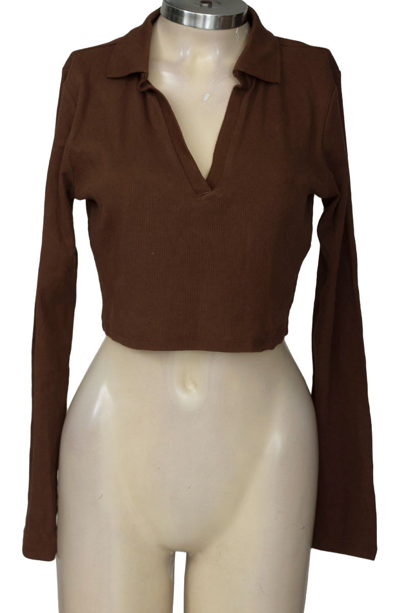 Top / Camiseta color Café - Zara