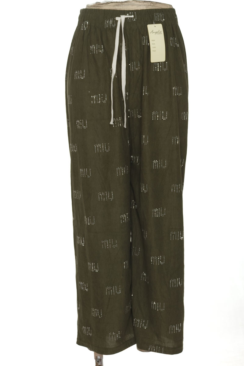 Pantalones color Verde - ANGELA FASHION