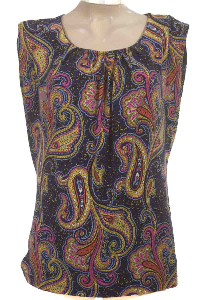 Blusa color Azul - Tahari