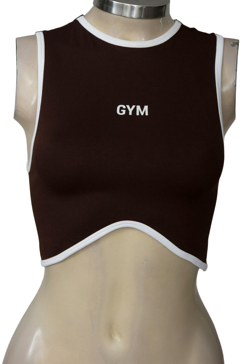 Top / Camiseta color Café - Closeando