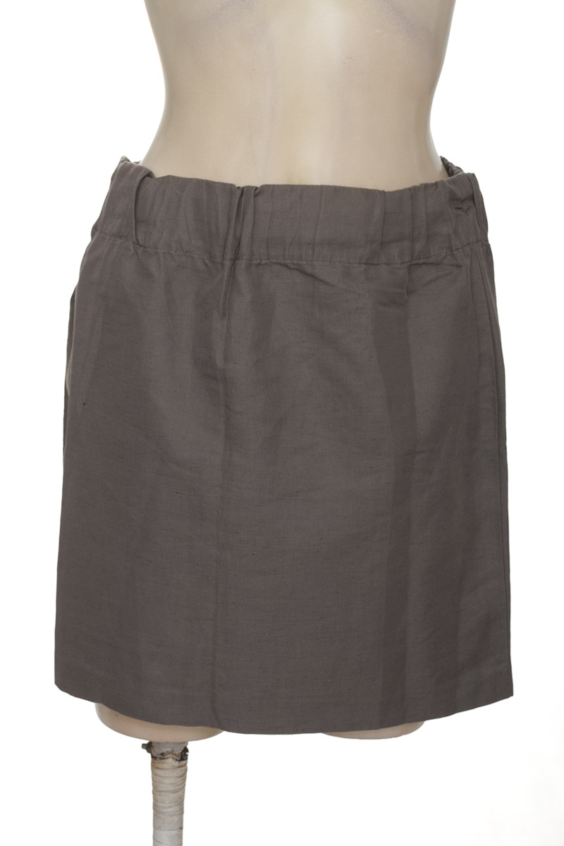 Falda color Gris - Banana Republic