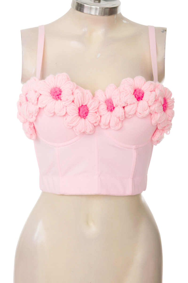 Top / Camiseta color Rosado - Shein