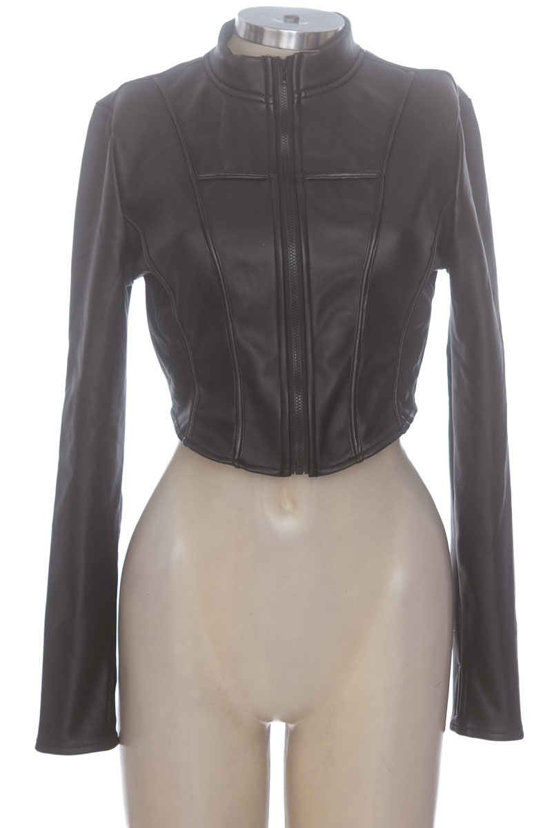 Chaqueta / Abrigo color Negro - Shein
