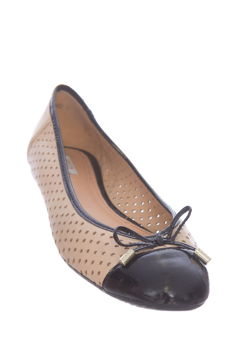 Sandales Escarpins Geox En Cuir Beige Taille 39 – Talon Moyen, Bon état, Léger Frottement