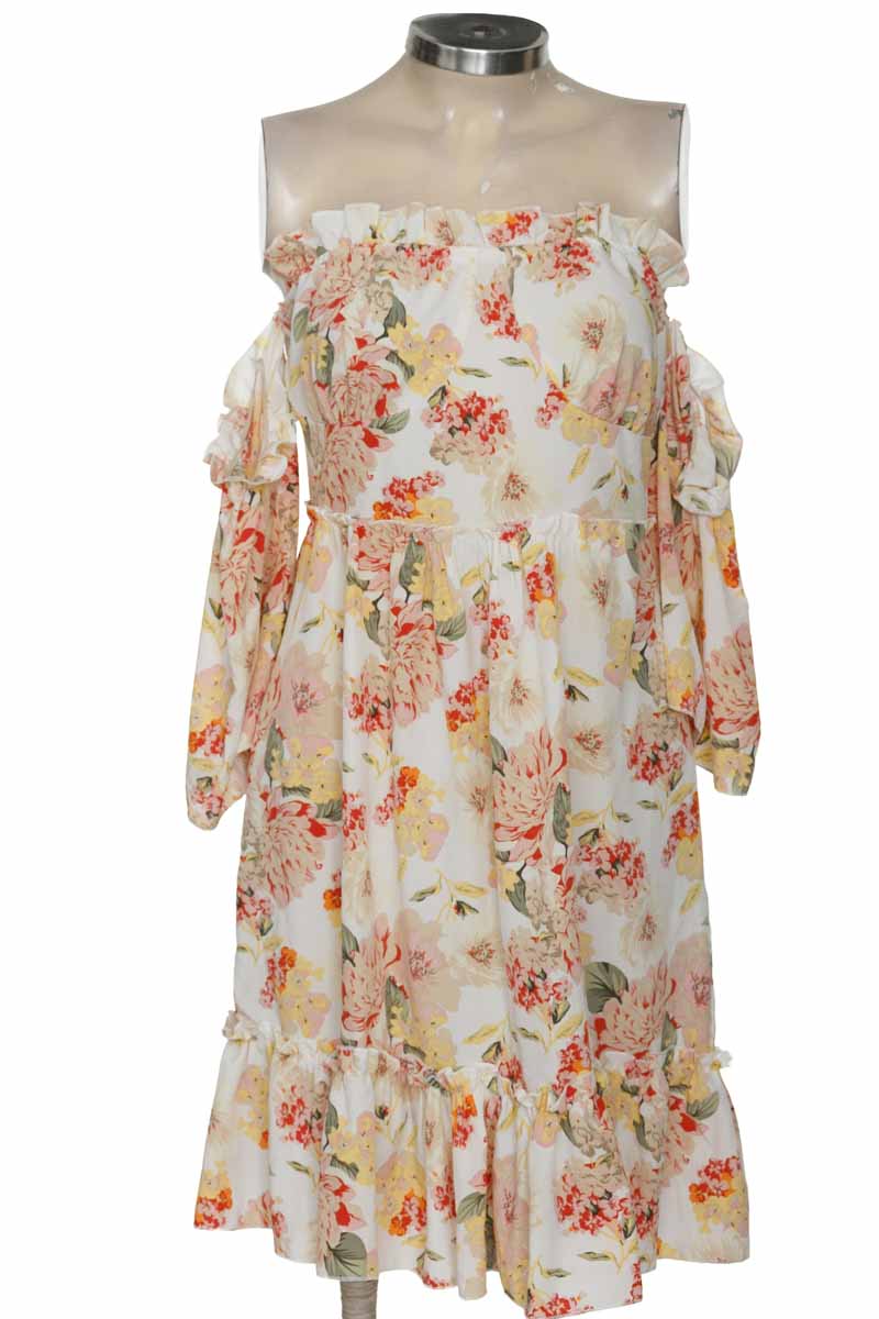 Vestido / Enterizo color Beige - Kandy Fashion