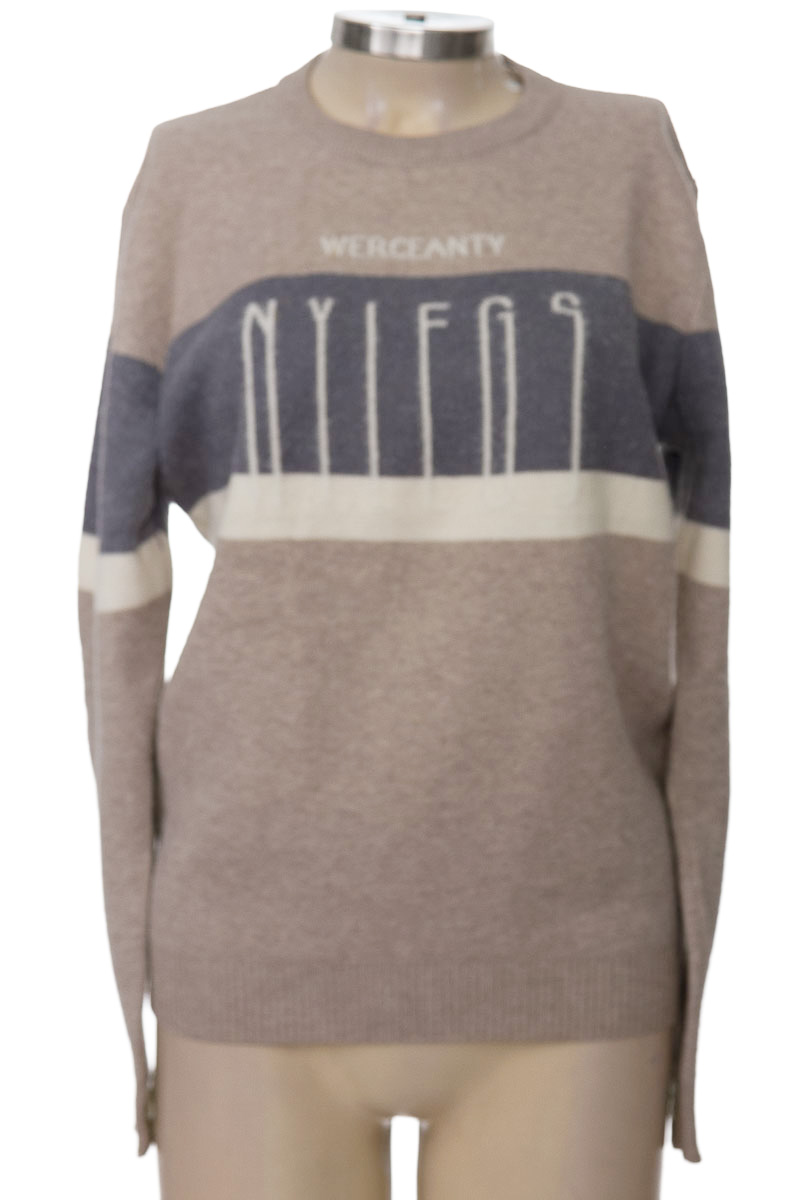 Sweater color Beige - Tejiestilo