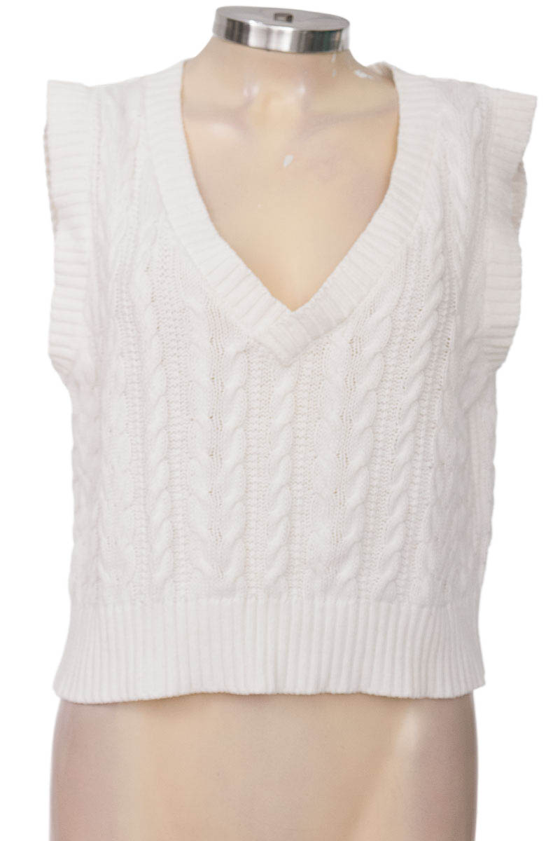 Sweater color Blanco - Stradivarius